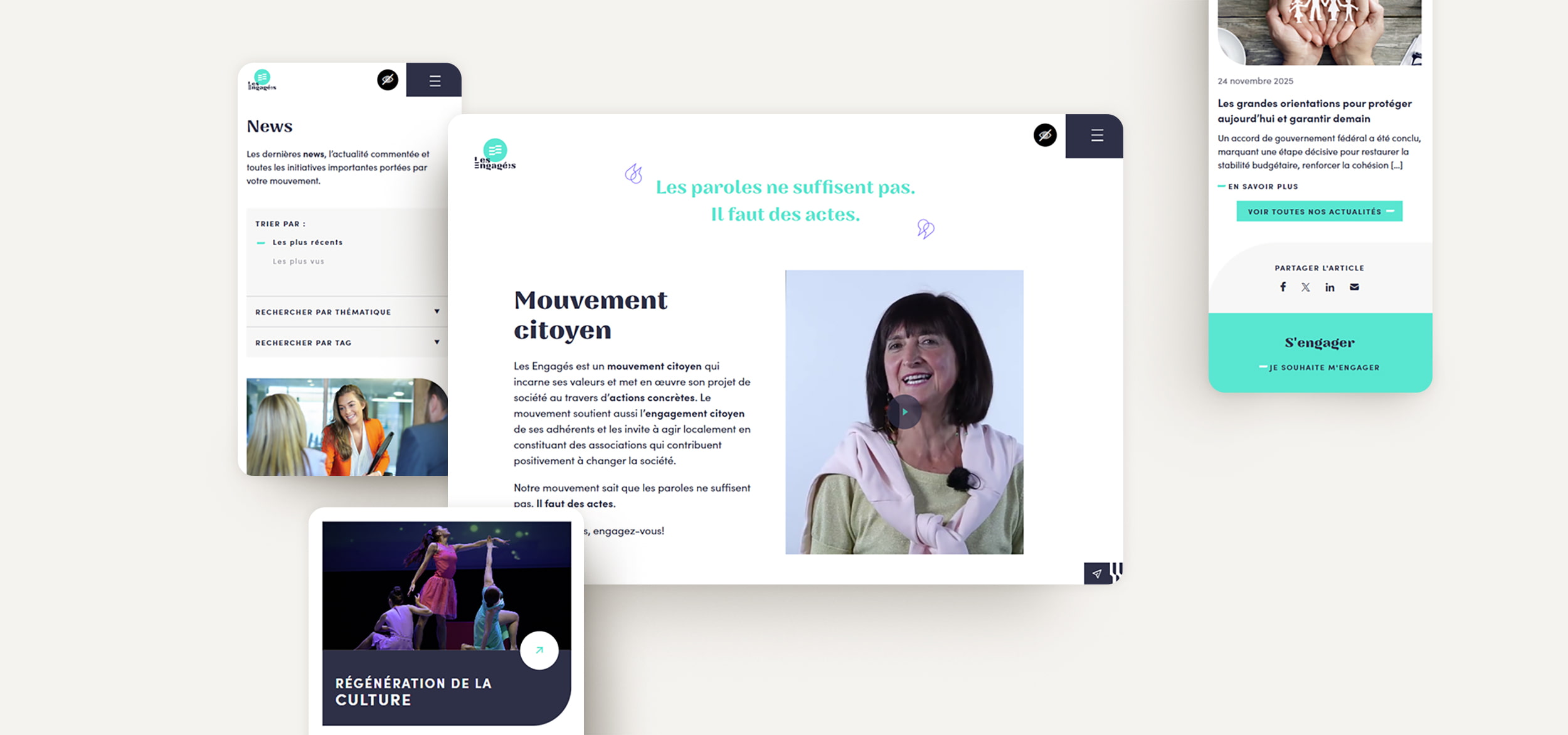 Les Engages Site