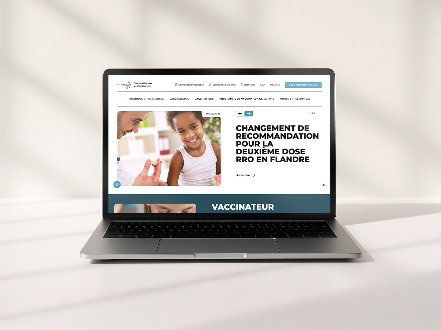 Vaccination Info Pro Laptop