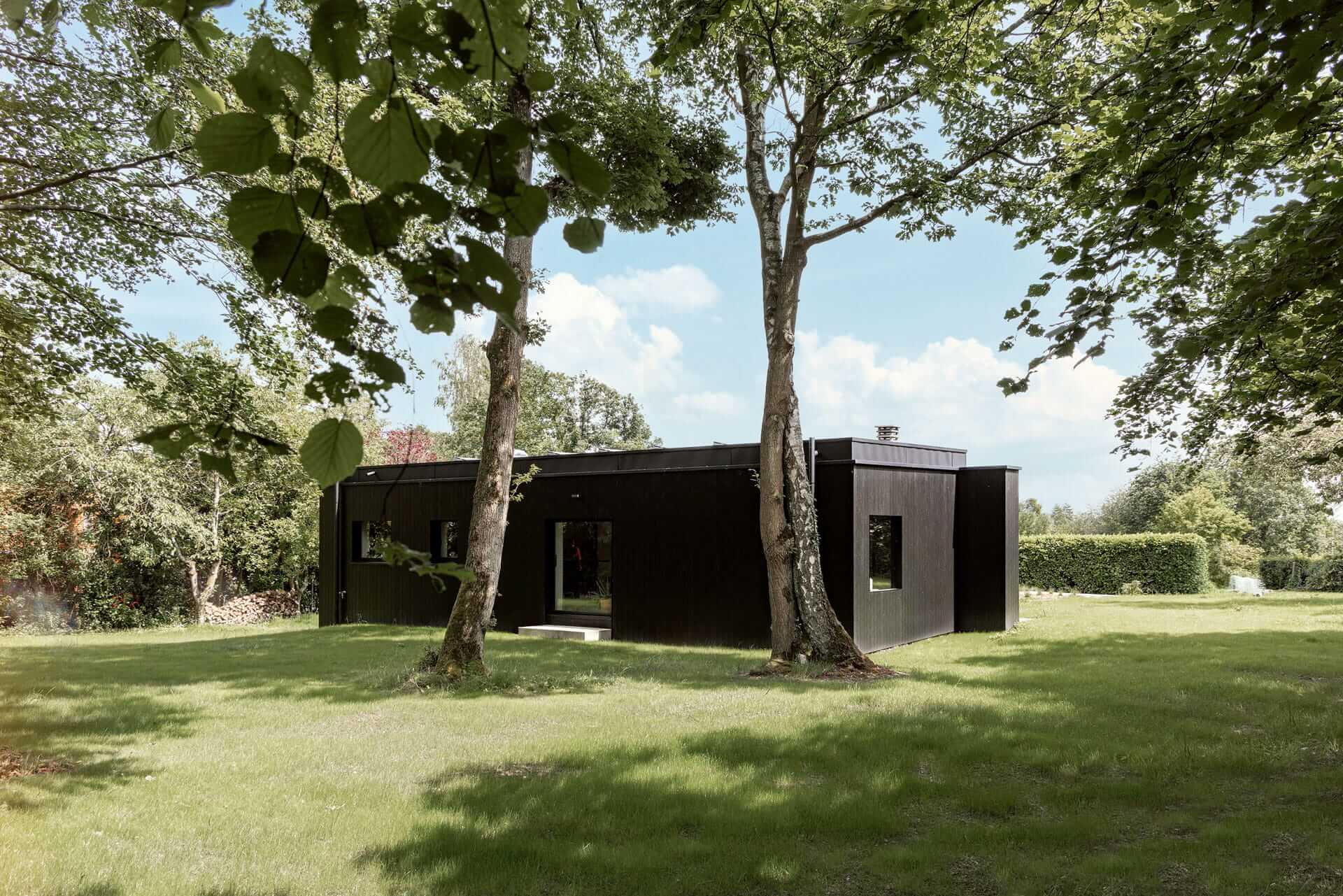 Maison globule vue jardin